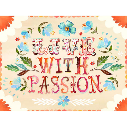 Live with Passion Canvas Wall Art