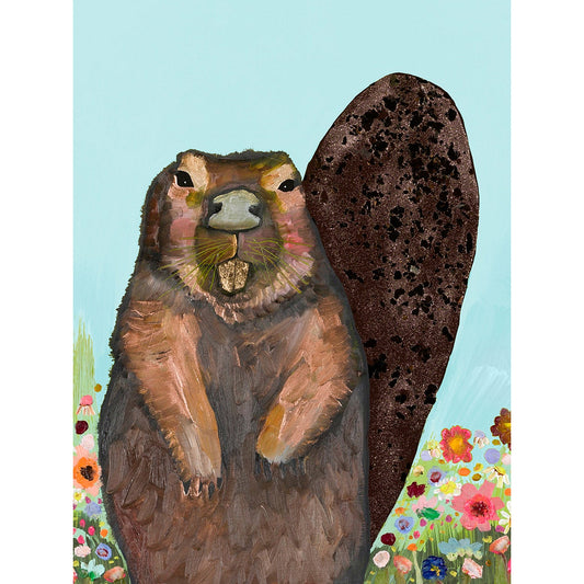 Beaver With Gold Tooth Canvas Wall Art