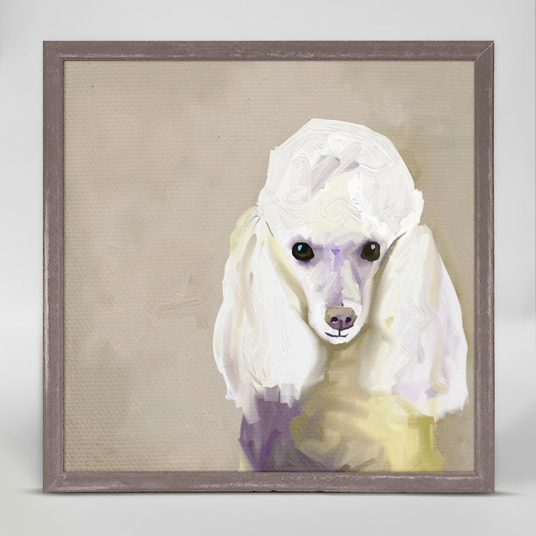 Best Friend - Poodle Mini Framed Canvas