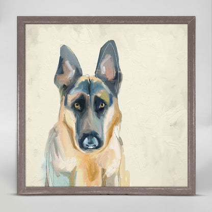 Best Friend - German Shepherd Mini Framed Canvas