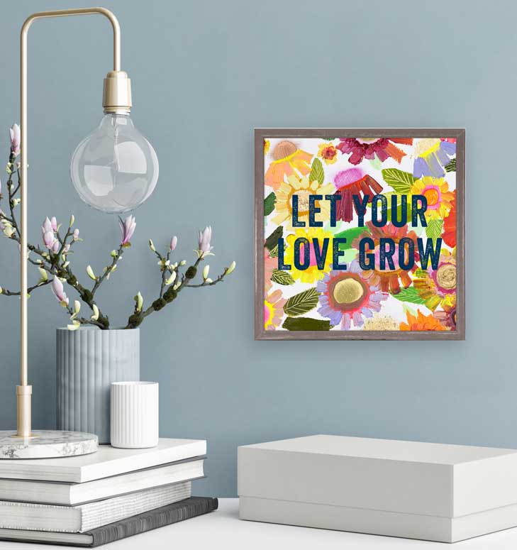 Blooms Mini Framed Canvas - GreenBox Art