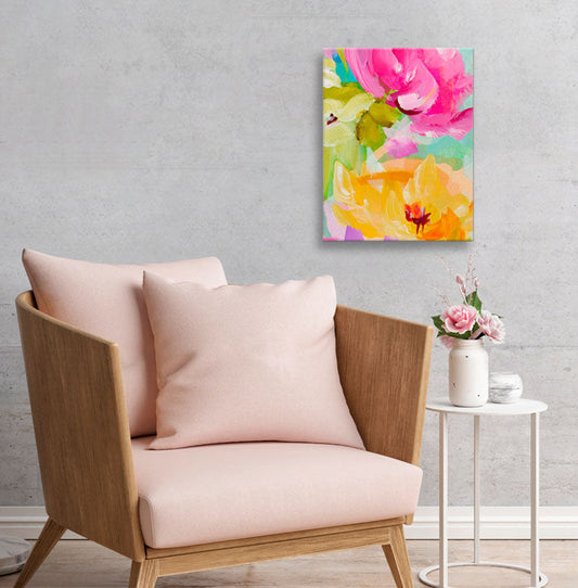 Spring Rain 3 Canvas Wall Art - GreenBox Art