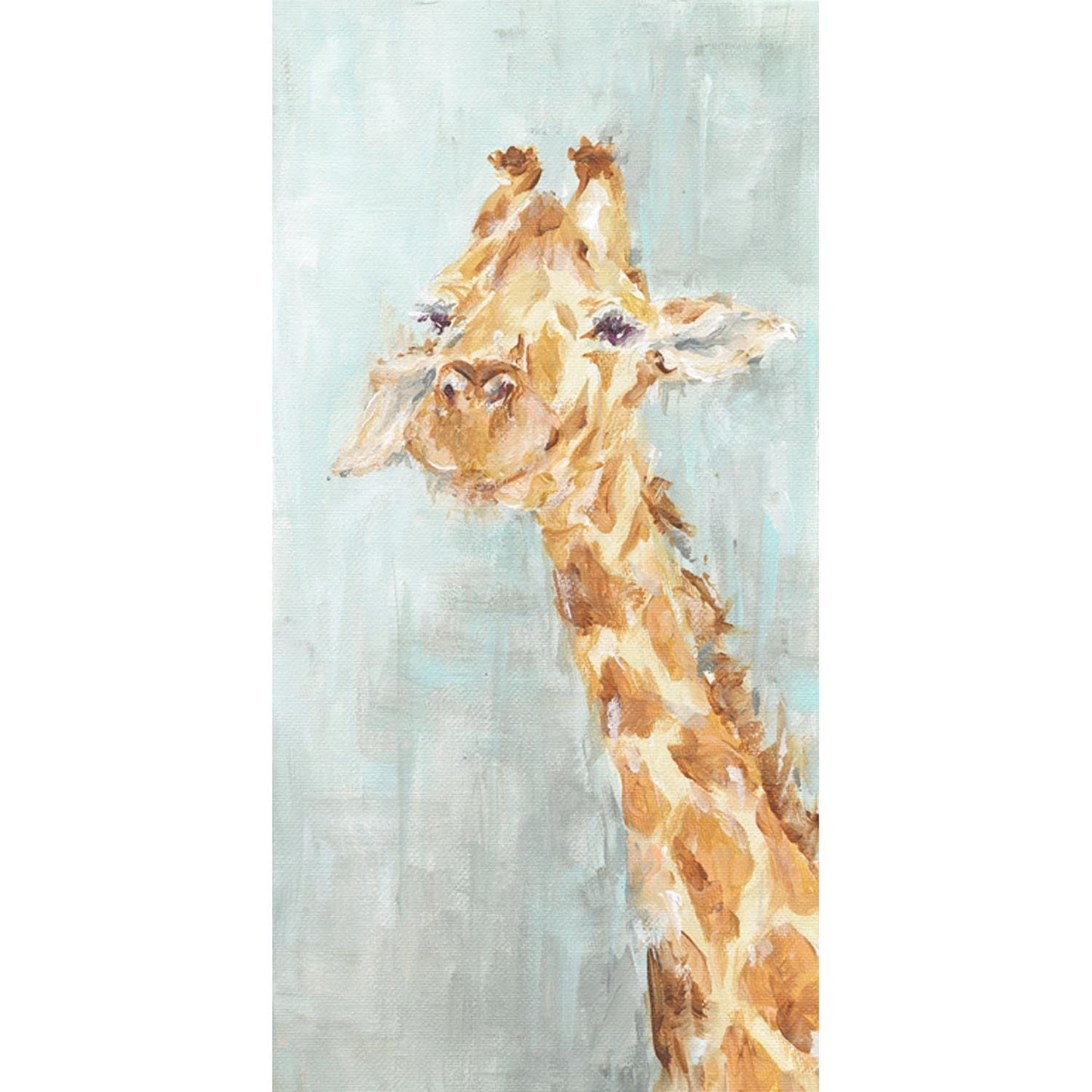 Sweet Giraffe Canvas Wall Art