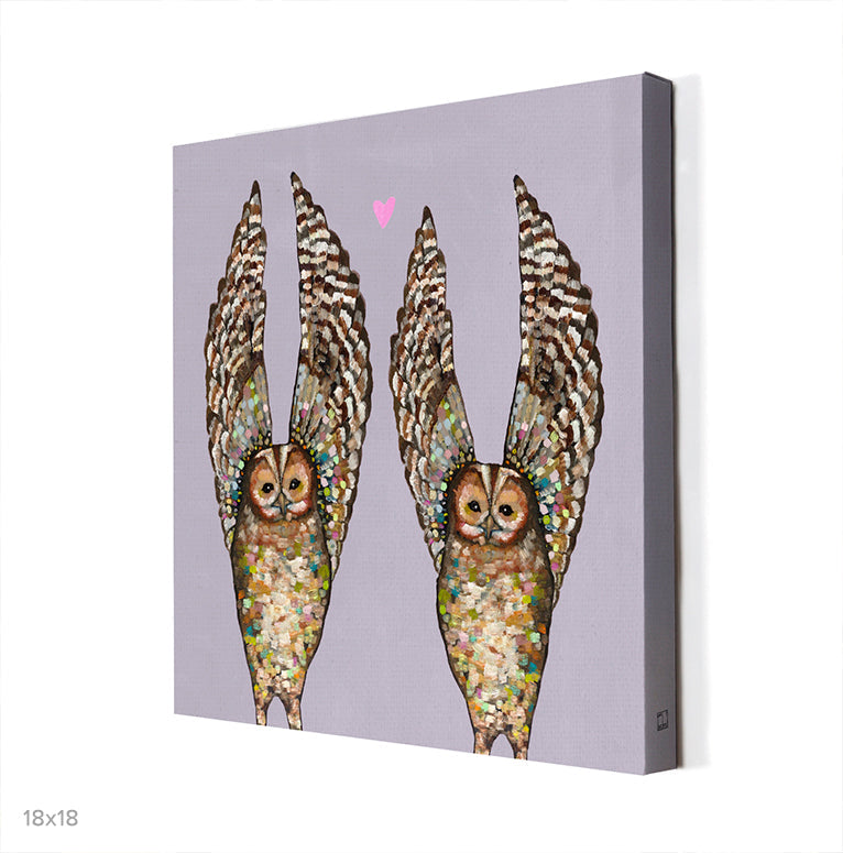 Owl Love Canvas Wall Art - GreenBox Art