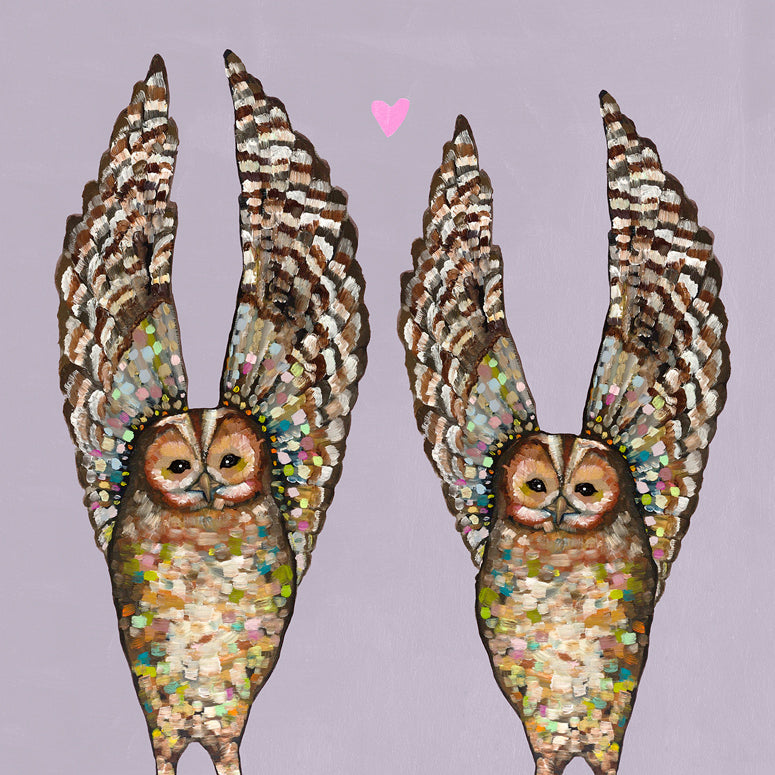 Owl Love Canvas Wall Art - GreenBox Art