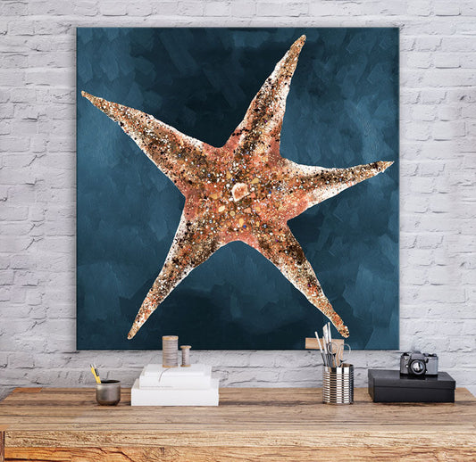 Jeweled Starfish - Canvas Wall Art - GreenBox Art