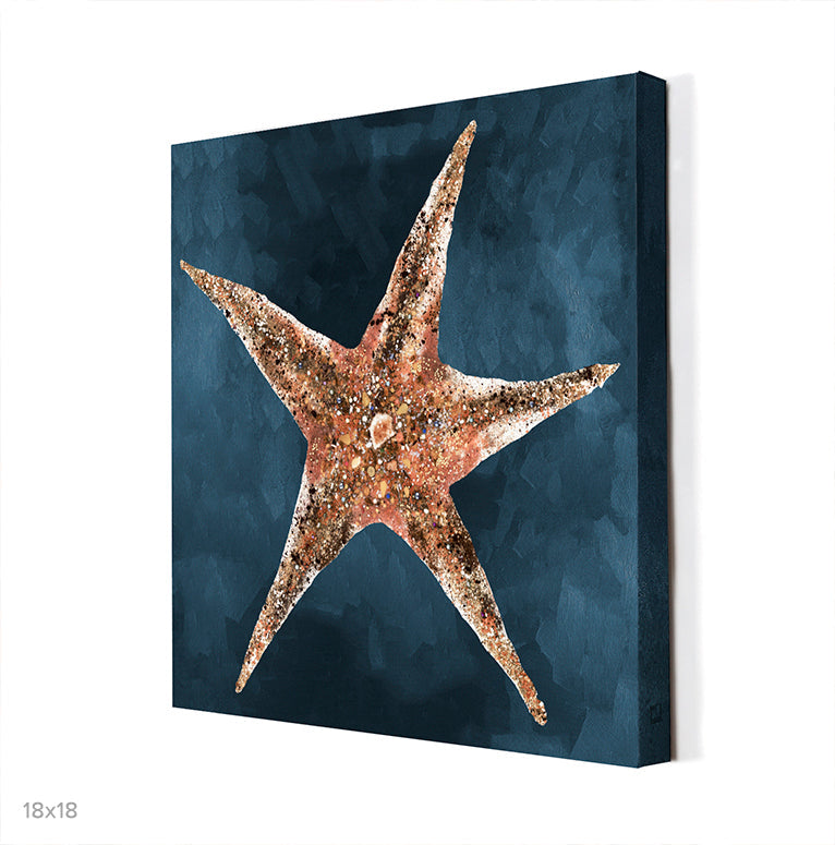 Jeweled Starfish - Canvas Wall Art