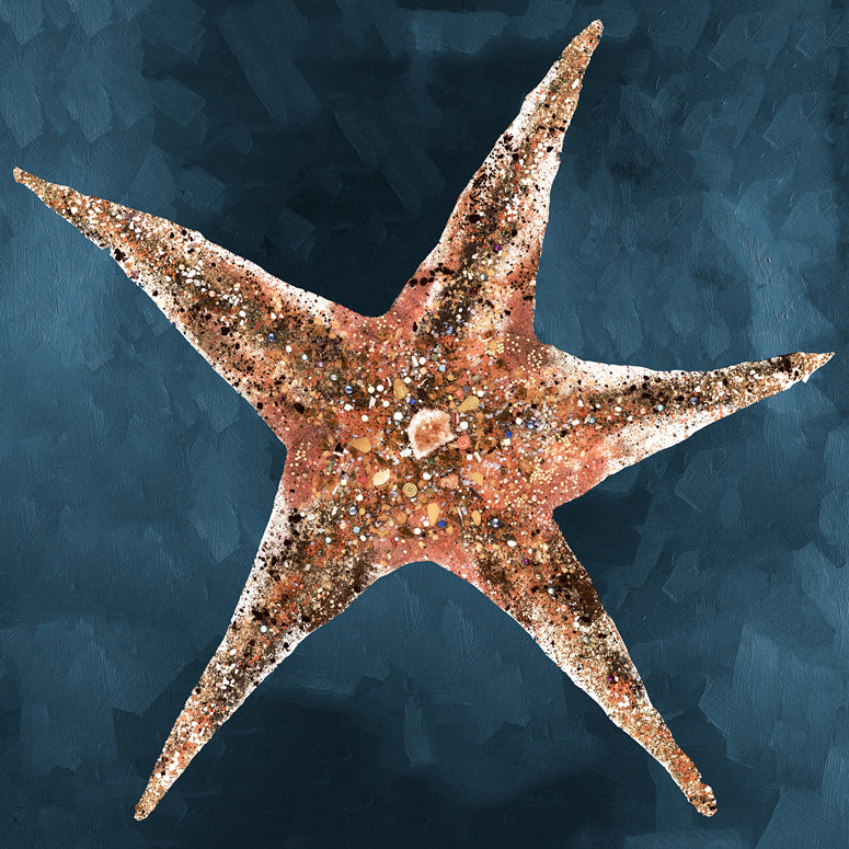 Jeweled Starfish - Canvas Wall Art
