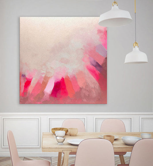 Pink Light Canvas Wall Art - GreenBox Art