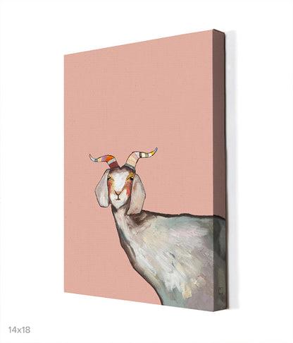 One Goat Canvas Wall Art - GreenBox Art