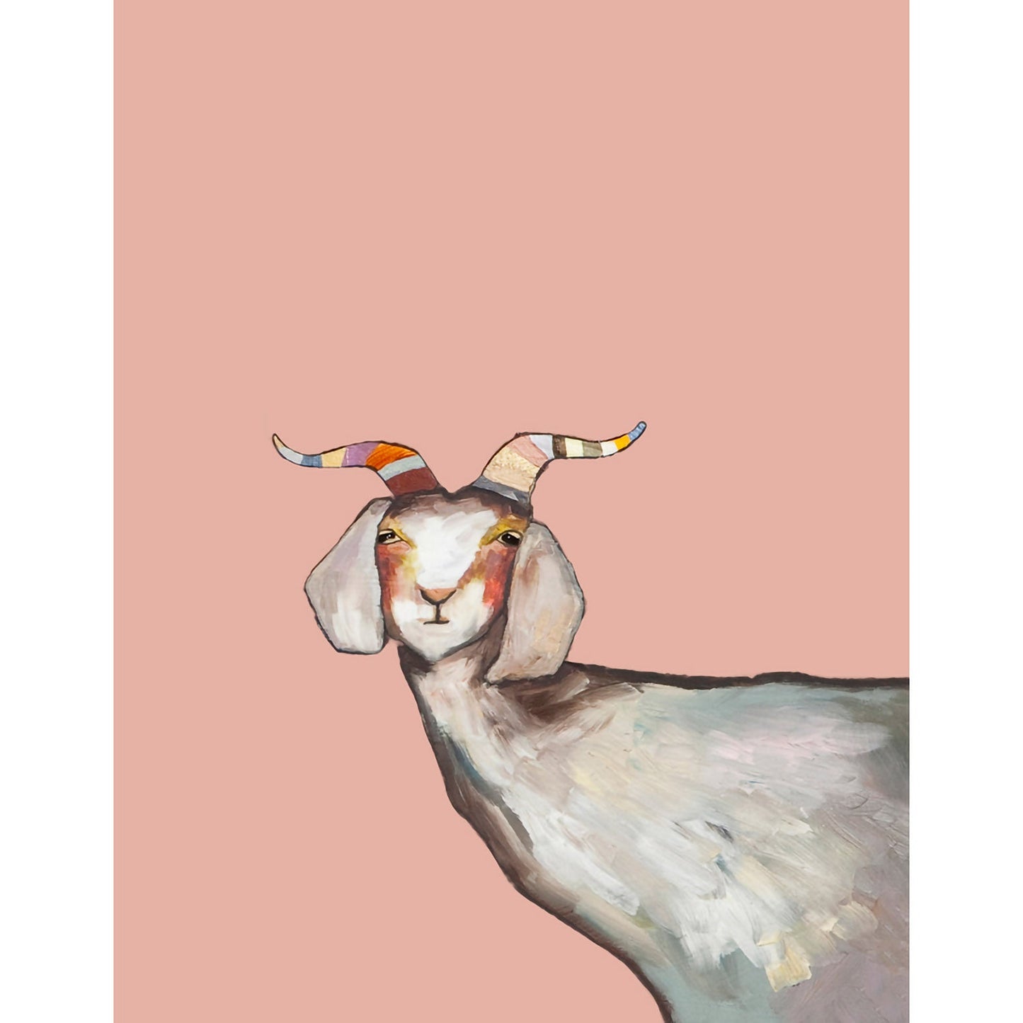 One Goat Canvas Wall Art