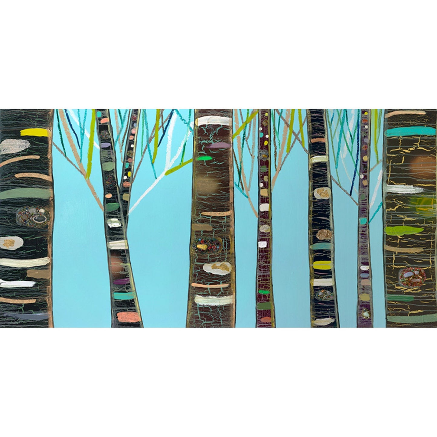 Birch Tree Woods Canvas Wall Art