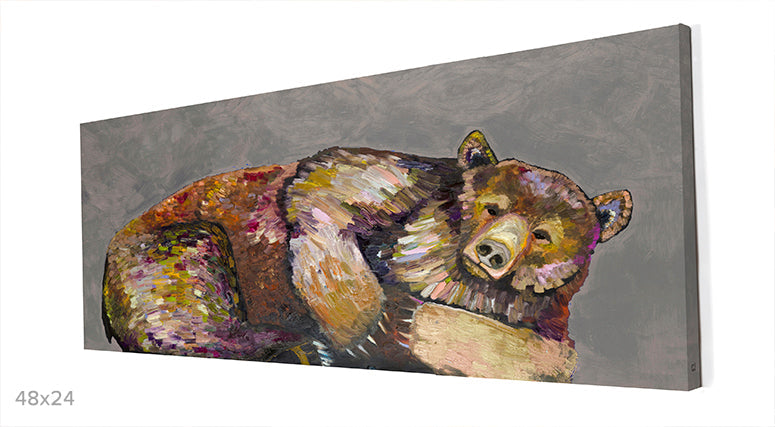Grizzly Bear Dreams Canvas Wall Art