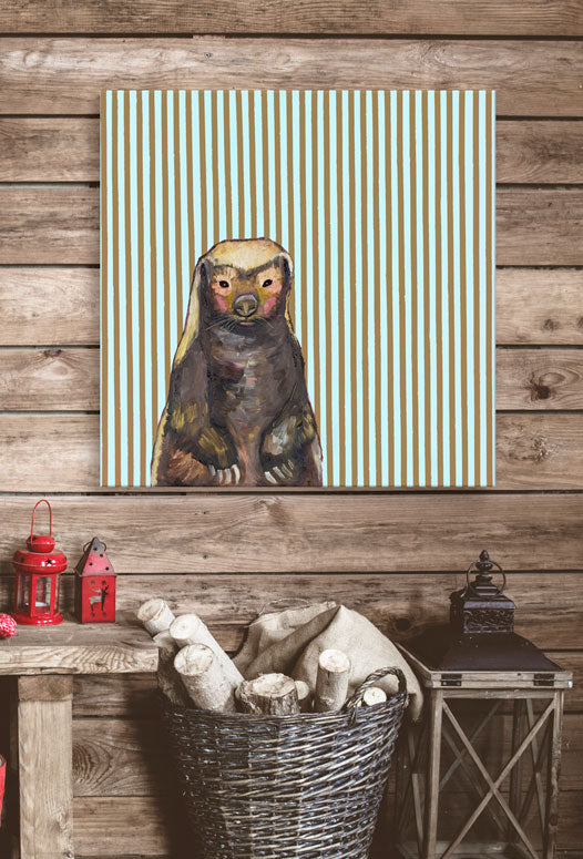 Honey Badger Canvas Wall Art - GreenBox Art