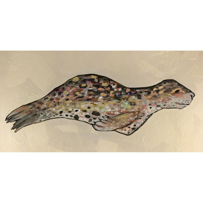 Leopard Seal Canvas Wall Art - GreenBox Art