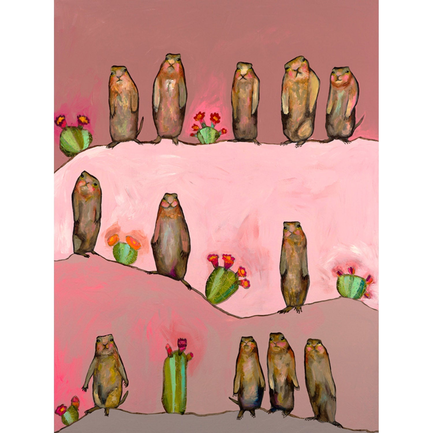 Prairie Dogs Canvas Wall Art - GreenBox Art