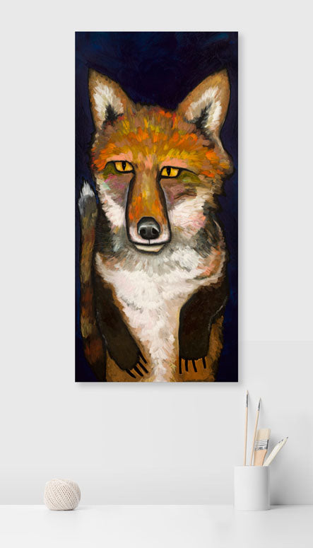 Super Fox Canvas Wall Art - GreenBox Art