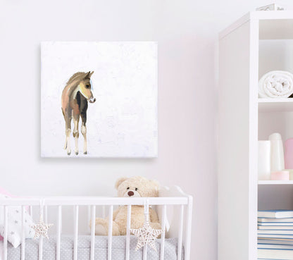 Baby Horse Canvas Wall Art