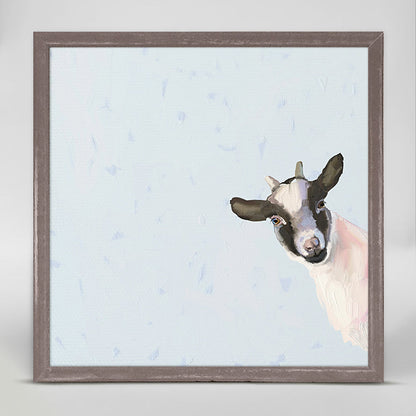 Baby Goat Mini Framed Canvas