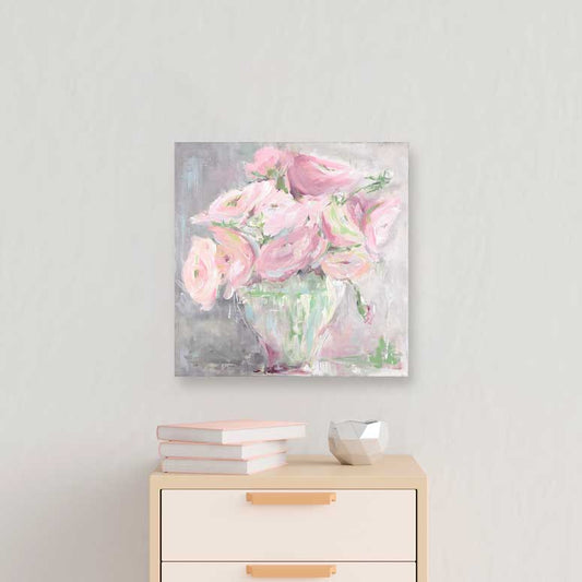 Rose Serenity Canvas Wall Art - GreenBox Art