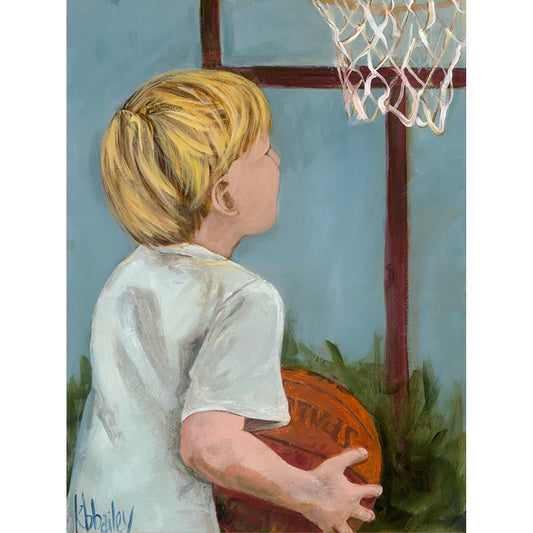 Lil' Basketball Star 2 Canvas Wall Art