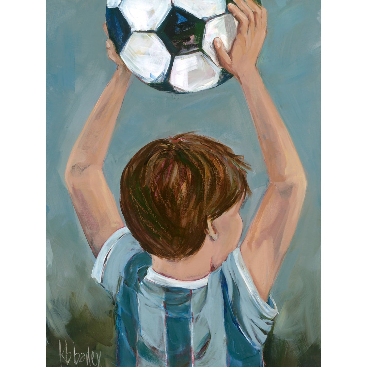 Lil' Soccer Star - Boy Canvas Wall Art - GreenBox Art