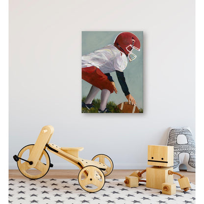 Lil' Football Star 2 Canvas Wall Art - GreenBox Art