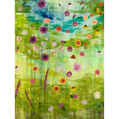 Texas Wildflowers Canvas Wall Art - GreenBox Art