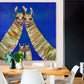 Llama Family Of Four Canvas Wall Art