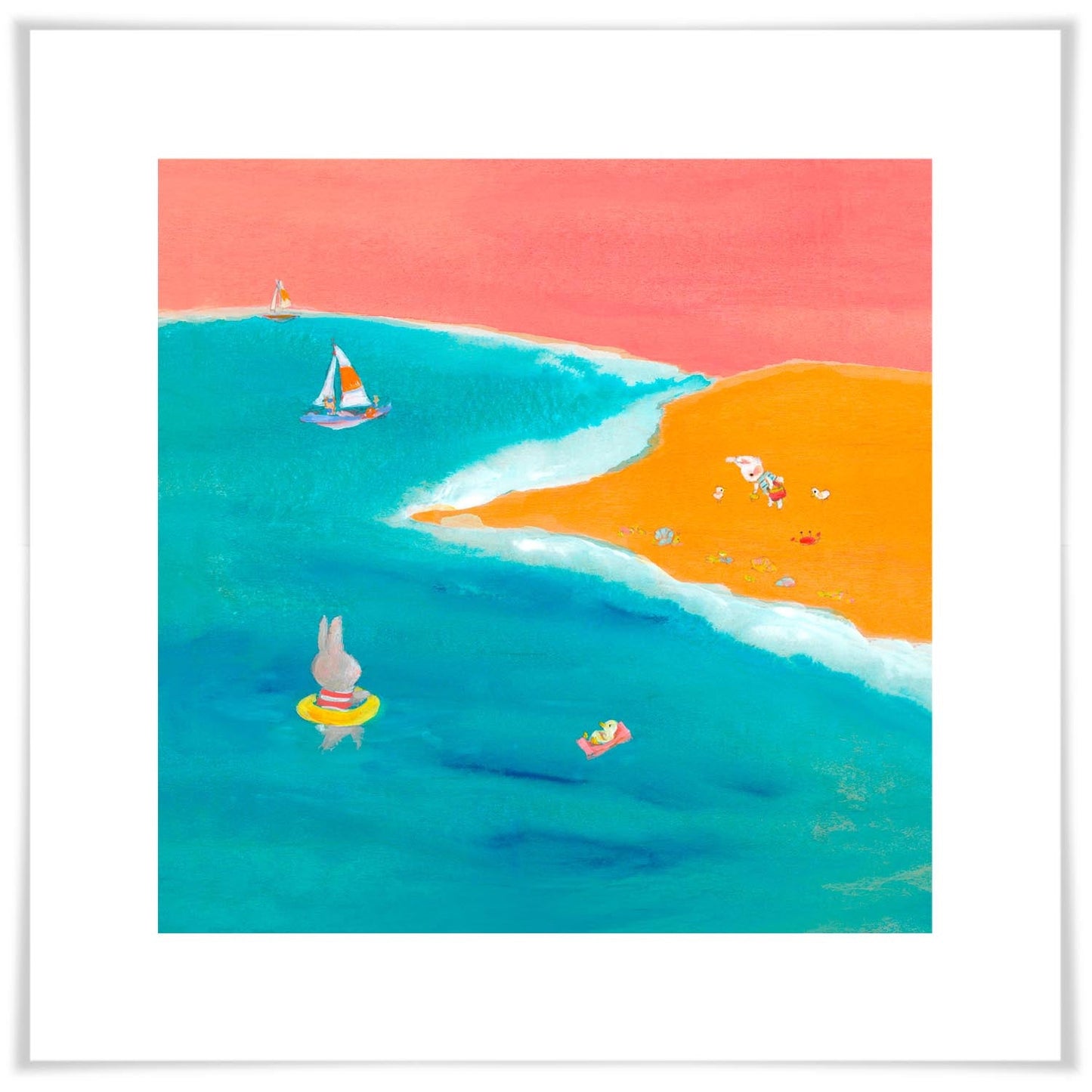 Beach Bunnies Seaside Art Prints Greenbox Art 