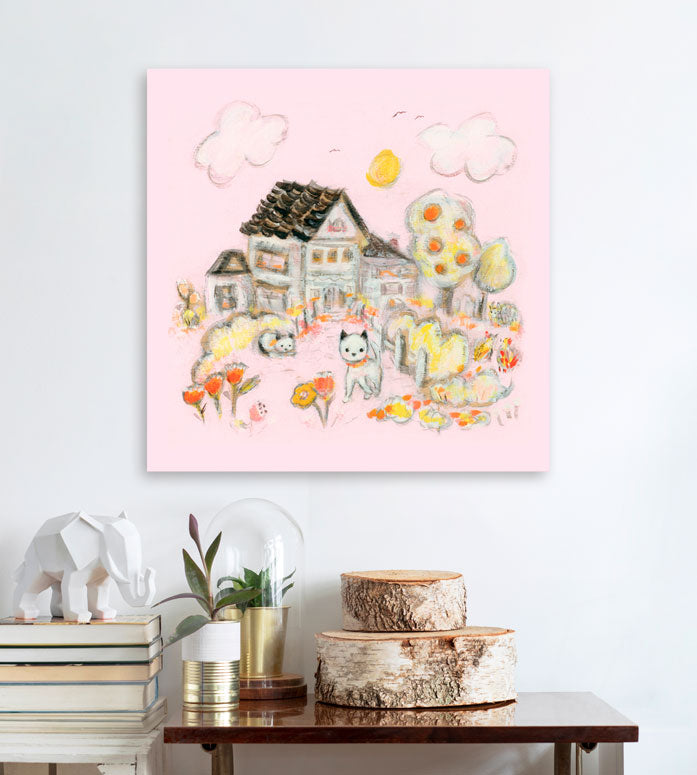 Cats Country Home Canvas Wall Art