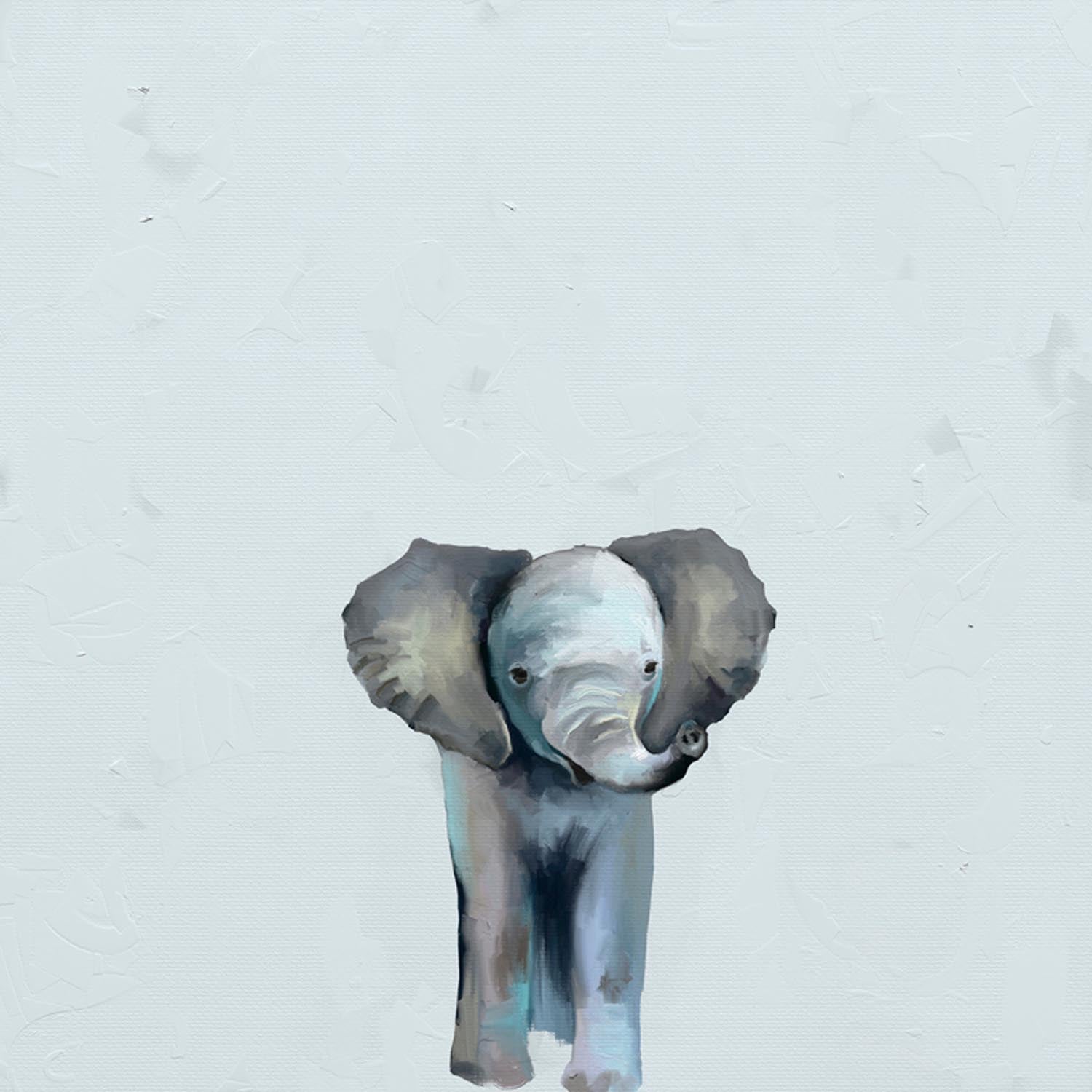 Blue Ellie Canvas Wall Art - GreenBox Art