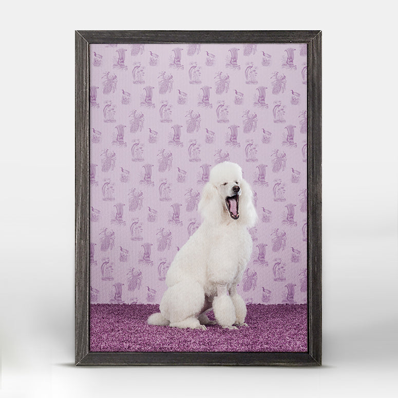 Dog Collection - Poodle Mini Framed Canvas - GreenBox Art