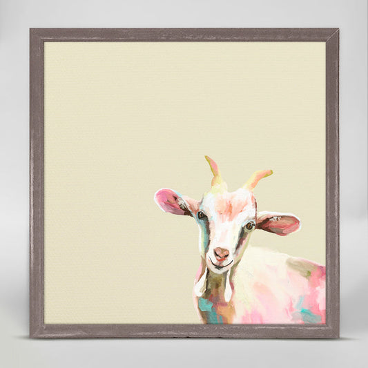 My Kind Of Goat Mini Framed Canvas - GreenBox Art