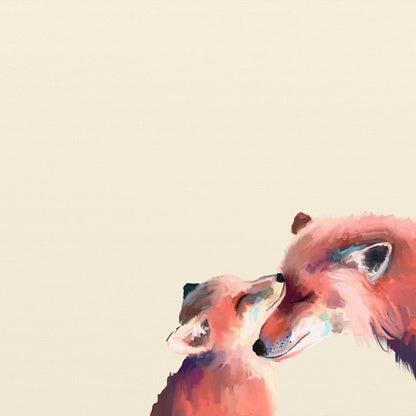 You And Me Fox Canvas Wall Art