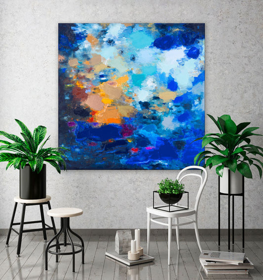 Lagoon Canvas Wall Art - GreenBox Art