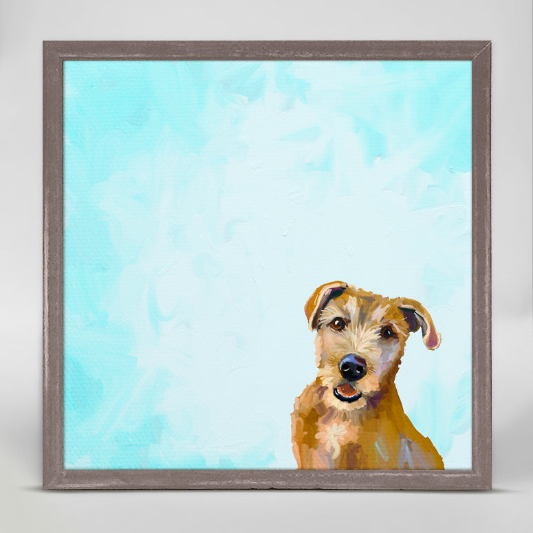 Best Friend - Brown Dog Mini Framed Canvas
