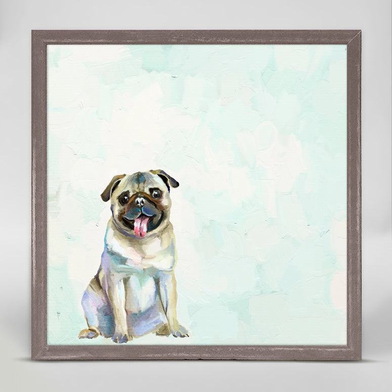 Best Friend - Pug Mini Framed Canvas