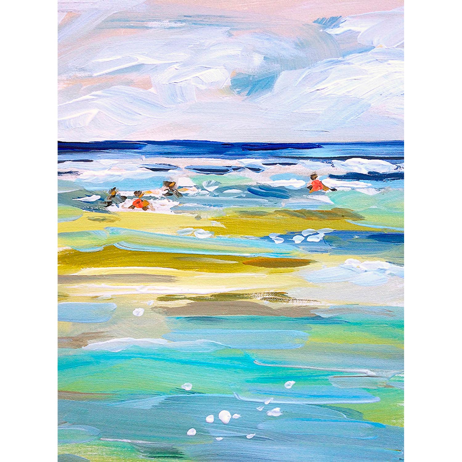 Ocean Swim Canvas Wall Art - GreenBox Art