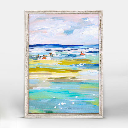 Ocean Swim Mini Framed Canvas