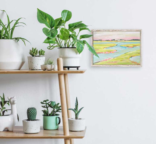 Pastel Marsh Mini Framed Canvas