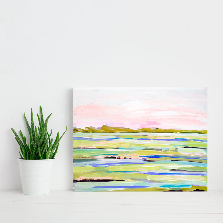 Minty Marsh Canvas Wall Art - GreenBox Art