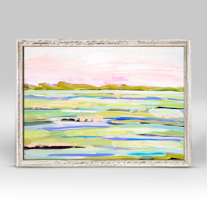 Minty Marsh Mini Framed Canvas