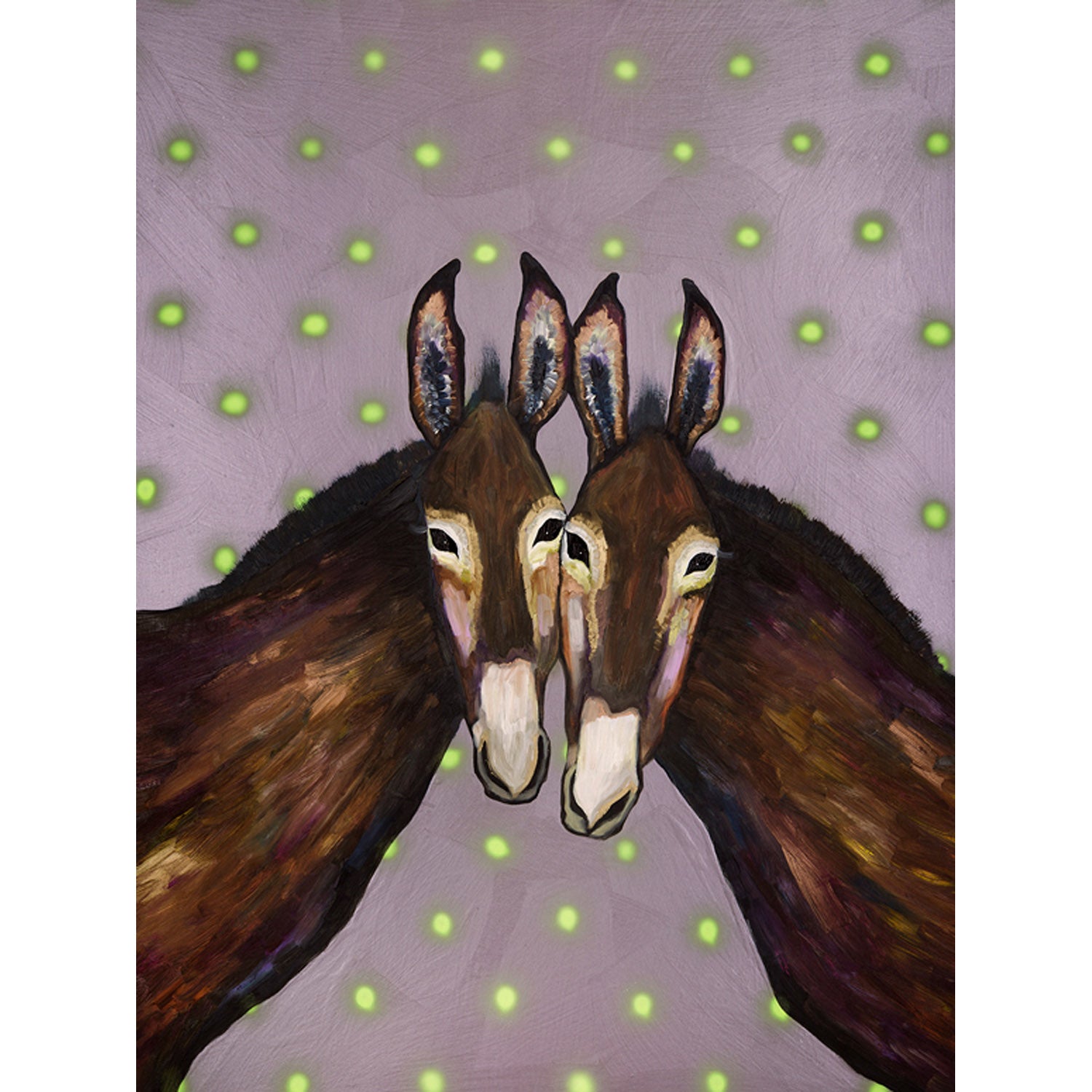 Donkey Duo Canvas Wall Art - GreenBox Art