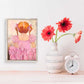 Angelic Ballerina - Red Hair Mini Framed Canvas