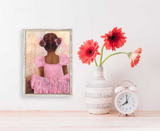 Perfect Ballerina - African American Mini Framed Canvas - GreenBox Art