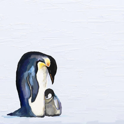 You And Me Penguins Canvas Wall Art