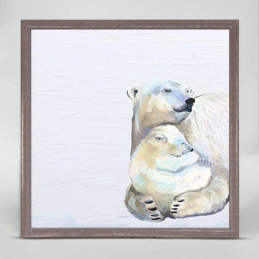You And Me Polar Bears Mini Framed Canvas