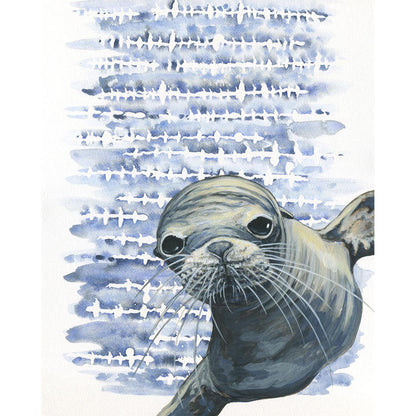 Shibori and Marine Mammals - Well Hello There Canvas Wall Art
