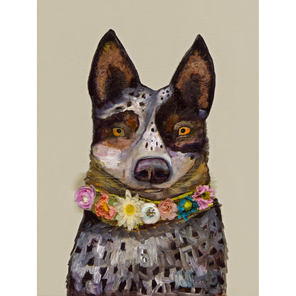 Cattle Dog Canvas Wall Art - GreenBox Art